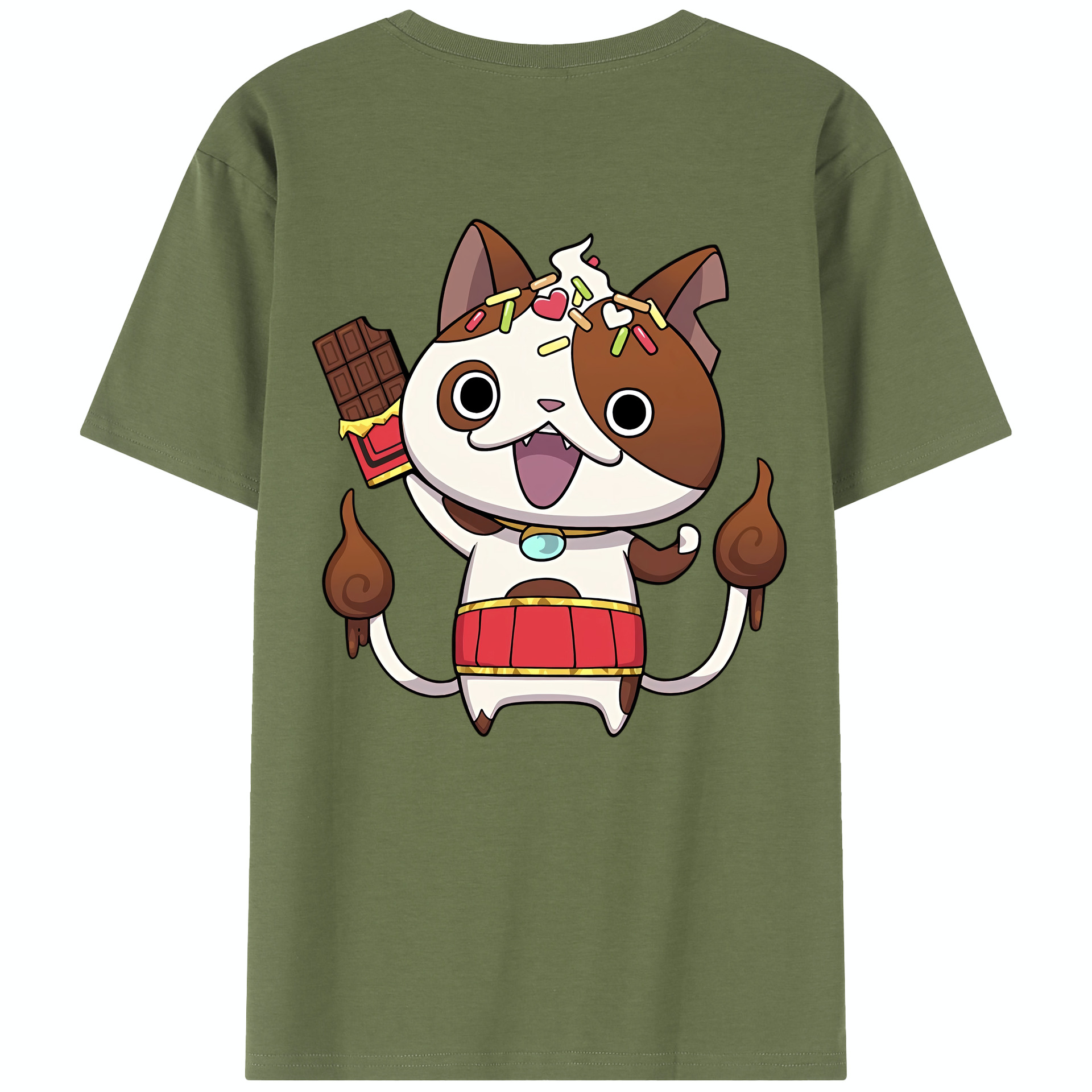 （画像用） 妖怪ウォッチ Yo-kai Watch 綿100％半袖Tシャツ（背面プリント）